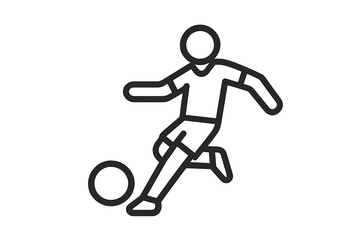 Professional athlete playing soccer and controlling the ball during an intense competition