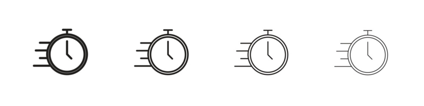Time fast icons. premium symbol. Vector sign icon logo template.