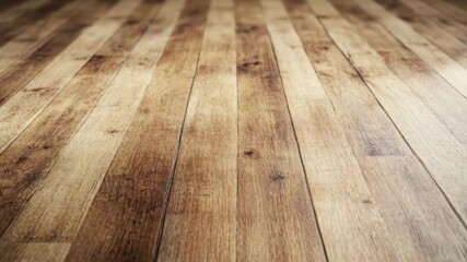 Video A close-up shot of a wooden floor in a room, ideal for interior design or furniture showcase