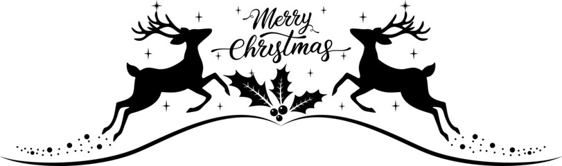Christmas deer design vector for greeting card,poster,banner