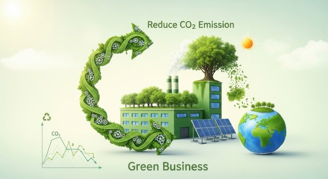 Invest in green business for a healthier planet with renewable energy and reduced emissions worldwide
