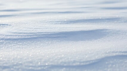 Obraz premium Beautiful winter scene with soft, powdery snow glistening in sunlight, perfect for holiday backgrounds and seasonal promotions