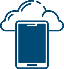 Cloud Data Storage Icon