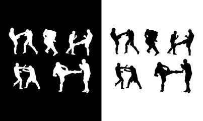 silhouette of wrestling people with different position vector illustration, wrestling silhouette vector, black, man, women, art, design, symbol, icon, wrestling logo, silhouette, vector, people, sport