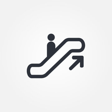 escalator icon symbol illustration vector eps10 logo template design pattern seamless bright minimal design flat design realistic style simple design modern design