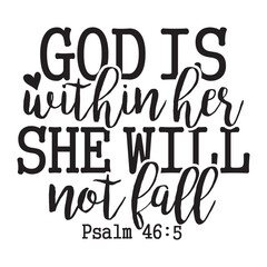 God is Within Her She Will Not Fall