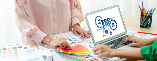 ESG environmental social governance policy for brisk business to set a standard to achieve high ESG score