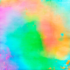 Abstract watercolor background with vibrant pastel colors and soft textures