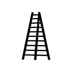 Stepladder Vector Illustration Isolated on White Background Equipment for Work