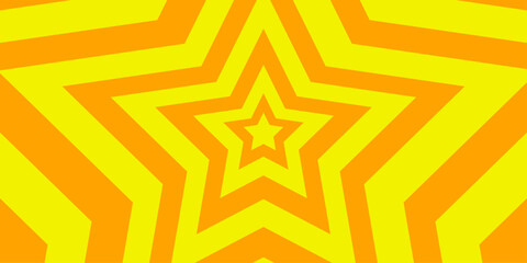 Abstract star-shaped design with bold yellow and orange layers. Perfect for festive backgrounds, creative projects, children&rsquo;s themes, and vibrant graphic compositions.