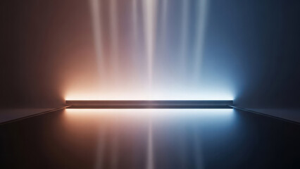 Abstract modern minimalist stage background with vibrant gradient light effect