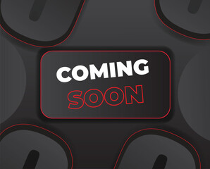 Coming soon text promotion announcement  new product release early coming soon adhesive template