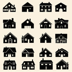 Naklejka premium Real Estate Home Symbols Set