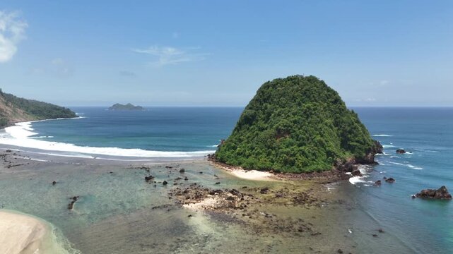 Banyuwangi World Class Surfing Waves and Tropical Beach Beauty in East Java, Indonesia