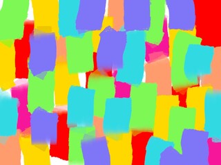 Abstract colorful background. Creativity, fun, celebration, and artistic expression. For use in children materials, graphic design, posters, banners, or modern art projects