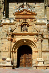 Ornate Stone Facade of Historic European Church