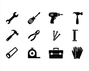 Obraz premium set of tools vector