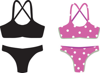 Flat Design Bikini Swimwear Collection