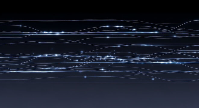 Futuristic Technology Lines Background Digital Data Stream Abstract Network Connection Concept Artificial Intelligence Machine Learning Innovation