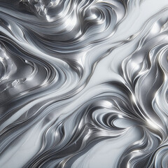 Naklejka premium an abstract texture resembling marble or rock layers in shades of white, gray, silver and gold, creating an effect of luxury and sophistication with characteristic cracks and patterns.