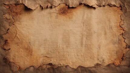 This textured parchment features torn edges and a vintage appearance ideal for use in craft projects invitations or any artistic designs. The warm colors add a classic touch to your creations.