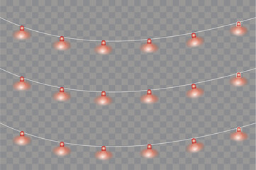 Multicolor Hanging Light Bulb Pattern with Neon Glow &mdash; Vector Illustration