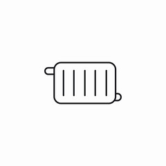 wall radiator icon sign vector