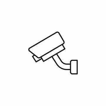 surveillance camera icon sign vector