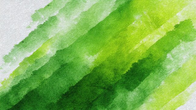 Bold strokes of green blend together to form an abstract artwork. The use of various shades creates a lively and fresh atmosphere perfect for nature inspired decor.