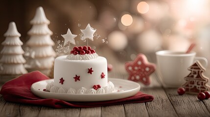 Fototapeta premium a christmas cake