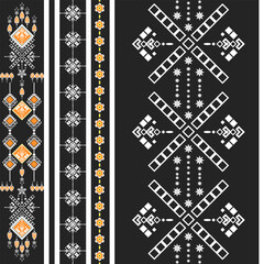 Seamless vintage gold geometric pattern design for fabric, wallpaper, or vector illustration textile ornament.Geometric Ethnic pattern, Native American tribal fabric. blanket rug carpet fashion,cards