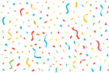Colorful Confetti Celebration Background – Party Overlay Vector