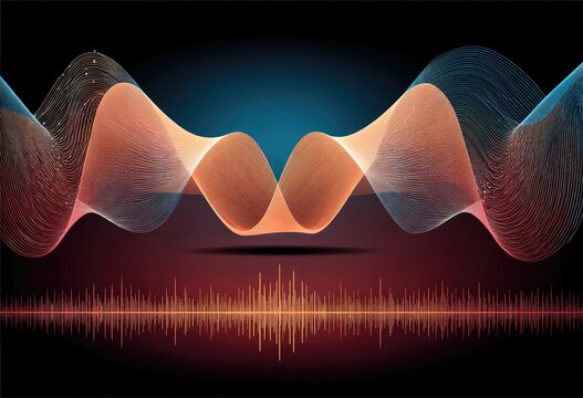 Abstract Sound Waveform Visualization. - Powered by Adobe
