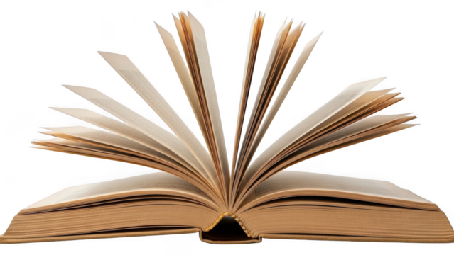 Book isolated on transparent background - Powered by Adobe