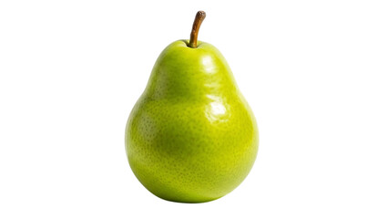 Fresh green pear isolated on black background studio shot close up