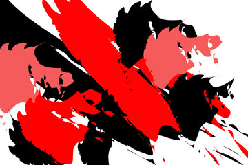 Brush stroke isolated on white, abstract stroke. Colorful watercolor brush stroke, Brush strokes grunge background. Vector brush stroke texture. Black ink, paint splatter.watercolor background strokes