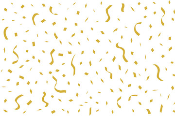 Gold Confetti Celebration Background on Black Luxury Party Pattern