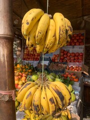 Colorful Fresh Vegetables Displayed at Local Market Stall