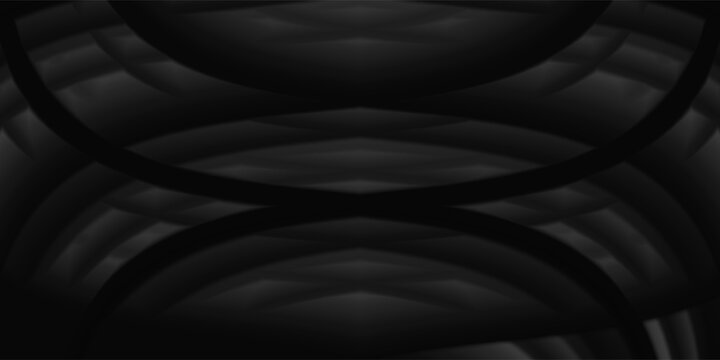 Curtain black wave soft shadow and blurred. frabic shapes curve designs. abstract backround on isolated.