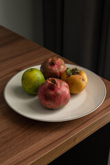Colorful Fruits on a Dark Background