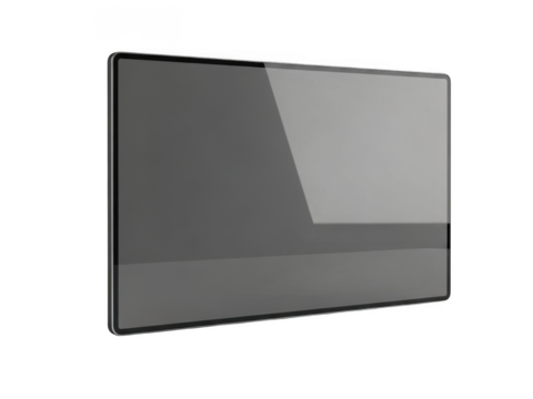 Abstract geometric shape with reflective surface transparent background - Powered by Adobe