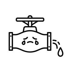 Sad leaky pipe drips, causing worry and concern for plumbing repairs and costly water damage, highlighting home maintenance challenges