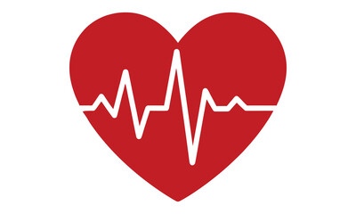 heart and heartbeat symbol
