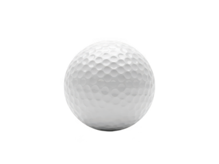 Detailed golf ball dimple texture close up studio shot black background sports equipment transparent background