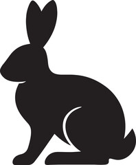 Rabbit sitting or hopping