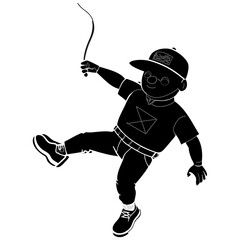 Vibrant abstract geometric design with multiple colors and text elements