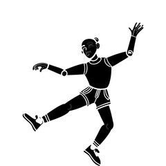 Abstract geometric design with vibrant color palette and classic typography