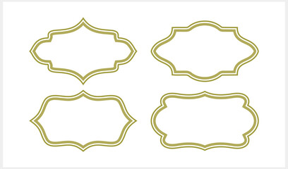 Frame set icon isolated Border vector stock illustration