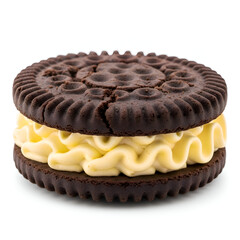 Delicious Chocolate Sandwich Cookie with Cream Filling