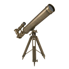 Vintage Brass Telescope on Tripod Stand